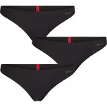 HUGO tanga 2489 3 pack černá - Černá / XS