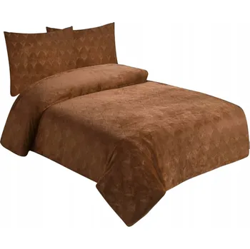 Povlečení Jahu Povlečení mikroflanel struktura Listy ořech 140x200, 70x90 cm