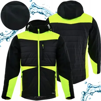 pracovní bunda Zimní pracovní bunda zateplená pánská reflexní nepromokavá S Kapucí M