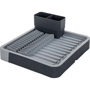 Organizace kuchyně ODKAPÁVAČ NA NÁDOBÍ PLASTOVÝ MODERNÍ ROZKLÁDACÍ S ODKAPÁVACÍ MISKOU ANTRACITOVÝ