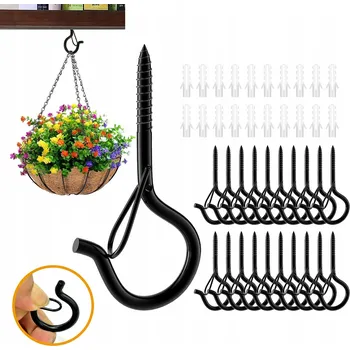 Věšák 50x ŠROUBOVACÍ HÁČKY ZÁVITOVÉ VĚŠÁKY Stropní háček