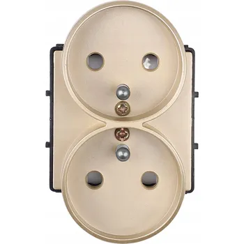 Elektrická zásuvka Elektrická zásuvka nástěnná BSEED zlatá