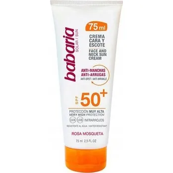 Opalování Opalovací krém Babaria SPF50+ Krém proti pigmentovým skvrnám a vráskám 1