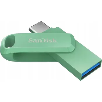 USB flash disk Flash disk SanDisk Ultra Dual Drive Go 64 GB USB 3.0 a USB-C (zelený)