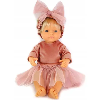 Doplněk pro panenku Oblečení pro panenku Miniland 32-38 cm Sada šaty+kalhotky+čelenka velvet