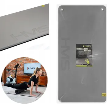 podložka na cvičení Pevná gymnastická podložka na cvičení fitness s otvory, 2 cm HMS