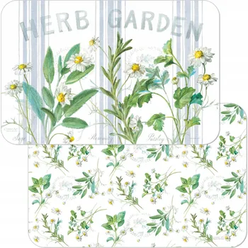 prostírání Obdélníková podložka plast 28,5 x 43 cm