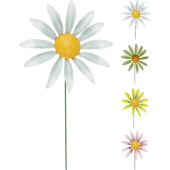 umělá květina zápich KVĚTINA s hýbacími listy v.71cm mix barev