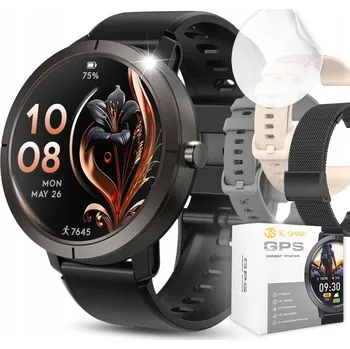 Hodinky Chytré Hodinky JG Smart dámské X76 GPS 5ATM AMOLED černé