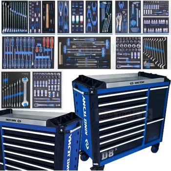 KING TONY DÍLENSKÝ VOZÍK / SKŘÍŇKA NA NÁŘADÍ, 10 ZÁSUVEK, S VÝBAVOU 325 NÁSTROJŮ