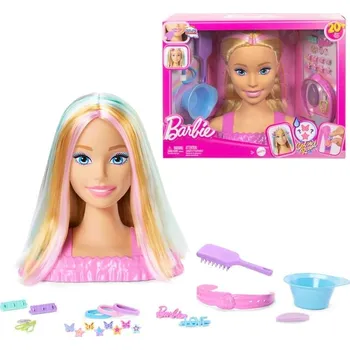 Stylingová hlava Barbie blond