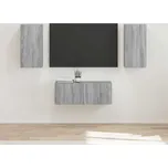 vidaXL Sestava TV skříněk Nástěnný 6 pcs Šedá Sonoma kompozitní dřevo [3409066]