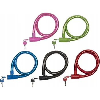 Zámek na kolo Zámek na kolo DUNLOP 563749 Lanko Červený