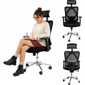 Otočná kancelářská židle FURVERO černá