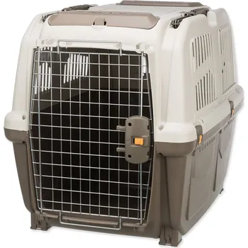 přepravka pro zvíře Přepravka Skudo 5 59×65×79cm hnědošedá/písková-KS