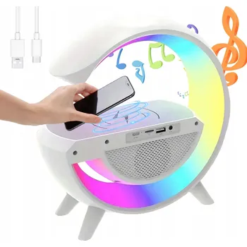 Lampička BEZDRÁTOVÁ LED LAMPIČKA S REPRODUKTOREM A QI NABÍJENÍM PRO TELEFON