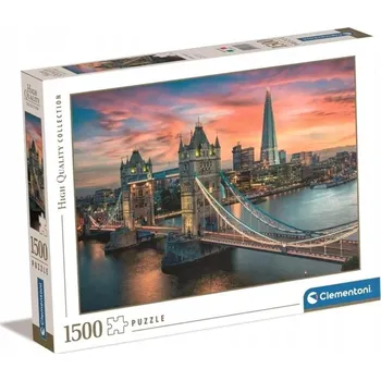Puzzle 1500 dílků HQ Londýn Za soumraku