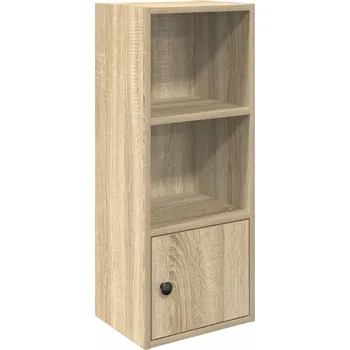 Knihovna Regál na knihy dub sonoma 31x24x77 cm se skříňkou a policemi