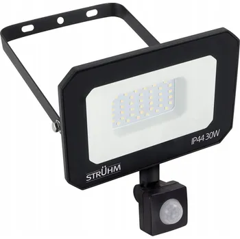 STRUHM LED reflektor s PIR senzorem ASTON 30W 118lm/W černý, neutrální bílá
