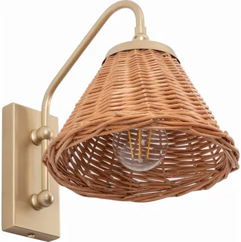 Nástěnné svítidlo Nástěnné svítidlo z vrbového proutí Lila Zlaté