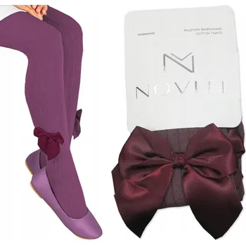 Dětské bavlna punčocháče Noviti fialové velikosti 110