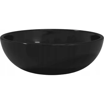 Umyvadlo na desku z tvrzeného skla černé 35x12 cm