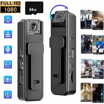 IP kamera MINI ŠPIÓNÍ KAMERA FULL HD DIKTAFON bezdrátová NOČNÍ REŽIM NA TĚLO