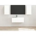 vidaXL Sestava TV skříněk 6 pcs Vysoce lesklá bílá kompozitní dřevo [3409064]