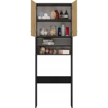 Koupelnový nábytek Koupelnová skříňka TopEshop stojící, dub artisan / antracit matná, 2 dvířka