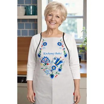 Kuchyňská zástěra Kuchyňská zástěra pro babičku – kašubský folklór