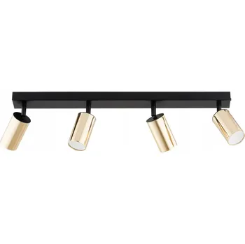 Stropní svítidlo moderní černé zlaté 4 reflektory pohyblivé 60 cm Alfa