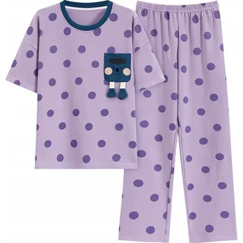 Dámské pyžamo Dámské PYŽAMO pohodlné KOMPLET tričko a kalhoty do nemocnice sanatoria XXL