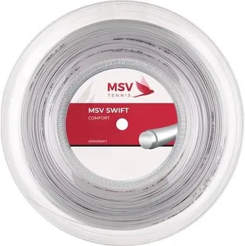 Raketový sport Tenisový výplet MSV SWIFT špulka 200 m, bílý, 1,30 mm