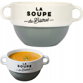 Miska NA POLÉVKU guláš vločky s oušky Bistrot zelená 450 ml ŠÁLEK NA VÝVAR