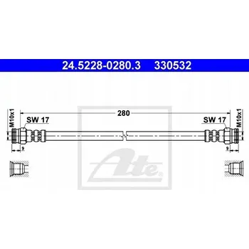 Brzdová hadice ATE 24.5228-0280.3 Flexibilní brzdová hadice