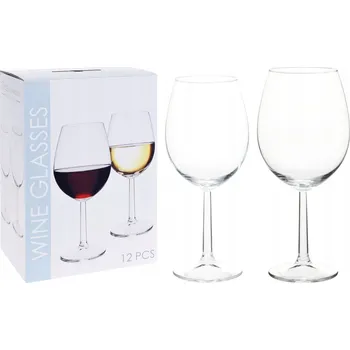 Sklenice Skleničky na bílé víno 430 ml a červené víno 580 ml 700310, sada 12 kusů