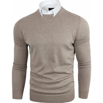 Pánský svetr Pánský svetr Klasický Elegantní Pohodlný Bavlna Béžový vel. XL