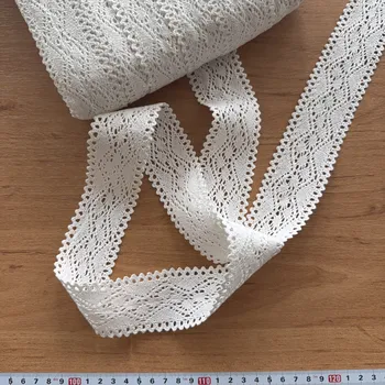 Krajka Vzorek - Bavlněná strojově paličkovaná krajka 5cm šíře