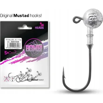 Rybářský háček Delphin Jigová hlavička Mustad s límcem 25g, velikost háčku 8/0, 3ks