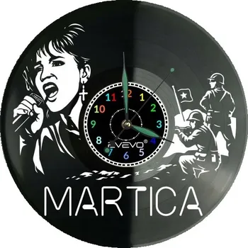Hodiny Martica Nástěnné Hodiny Vinylová Deska Dárek Památka Narozeniny