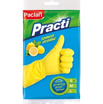 Rukavice na úklid PACLAN GUMOVÉ RUKAVICE S Vůně Citronu