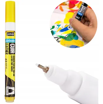 Fix s barvou na kůži a EkoKůži Marker Pebeo ŽLUTÝ