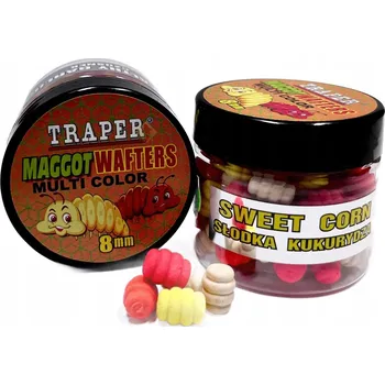 Boilies Wafters Traper Maggot Multi Color 8mm 25g Sladká Kukuřice 2025
