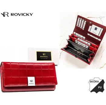 Peněženka Rovicky dámská peněženka z pravé kůže černá