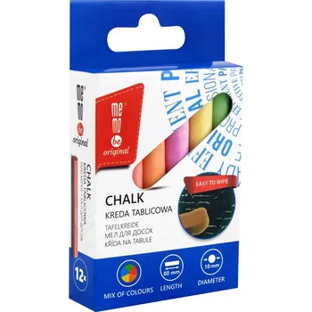 Kresba KŘÍDA Školní Křída na Tabuli Barevná Sada 12 Kusů