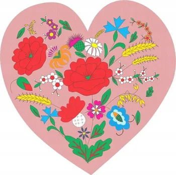 Obraz Magnet folk kociewski, srdce