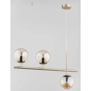 Stropní svítidlo PALERMO 3x40W zlatá antická Alfa 63038 zlaté koule