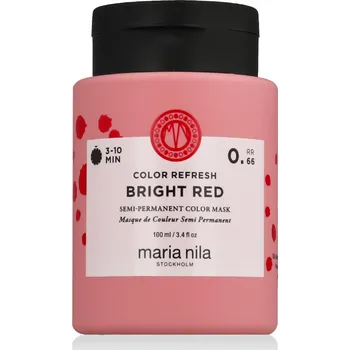 Kosmetika Maria Nila Colour Refresh Semi-permanent maska na vlasy s barevnými pigmenty Bright Red 100 ml