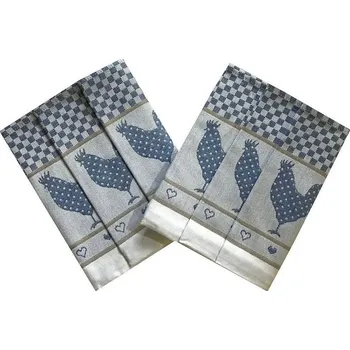 Svitap JHJ Vysoce savá hadřík 50x70 cm Slepičky modrá 3 ks