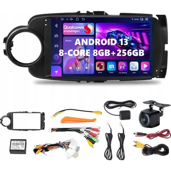 Mobilní telefon RÁDIO NAWIGACJA ANDROID 13 TOYOTA YARIS III 2011-2019 CARPLAY SIM 8GB/256GB